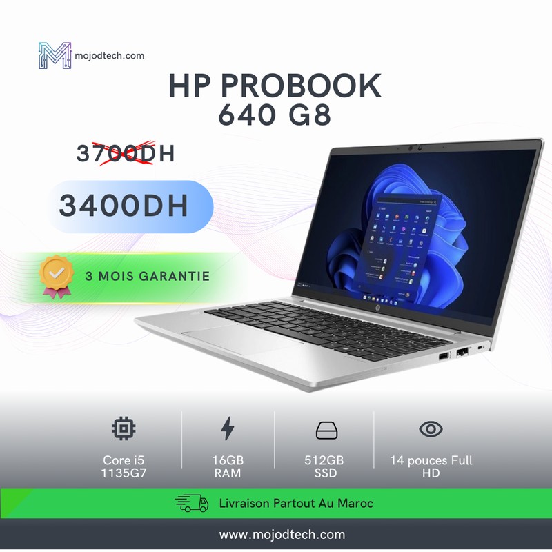 ProBook 640 G8 i5 11eme/16G/512G